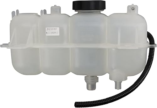 Vista 51 de TRQ Botella de desbordamiento del tanque de expansión del depósito de refrigerante del radiador compatible con Porsche Macan 2015-2018