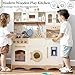 inFUNSAME Kids Kitchen Playset for 3-8 with 20 Pcs, All-in-One Complete Play Area with Fridge, Ice Maker, Coffee Maker, Washer & Microwave, Educational Toy Gift for Boys & Girls