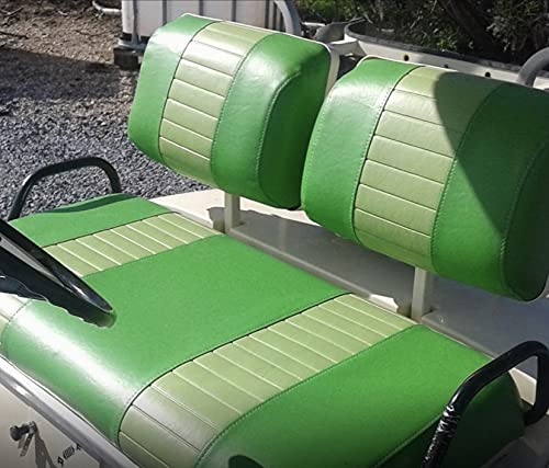 Club Car Pre 2000 Staple On Golf Cart Seat Cover (Front Seat / Rear Seat Combo) (2 Stripe)