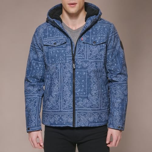 Image of Levi's Men's Soft Shell Two Pocket Hooded Trucker Jacket