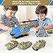 Helicopter Toy Playset for Boys,Helicopter Toys for Boys Age 4-7,Included 1 Airplane and 3 Tanks,Durable Design, Realistic Details,Gift for Kids