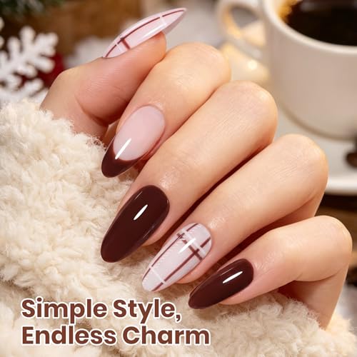 Image of Beetles Brown Gel Nail Polish - Espresso Shot, 1pc 15ml Full Size Hema-Free Fall Rich Coffee Brown Gel Polish Soak Off UV LED, Glossy Solid Color Nail Art, Cafe Style, Holiday, Salon DIY Manicure