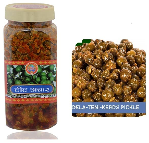 JRC Teenth Pickle, 400 Gms | Teet Achar | Tenti Dela Pickle | Lesue - Lesua - Lesuda - Gonda - Gunda ka achaar 1