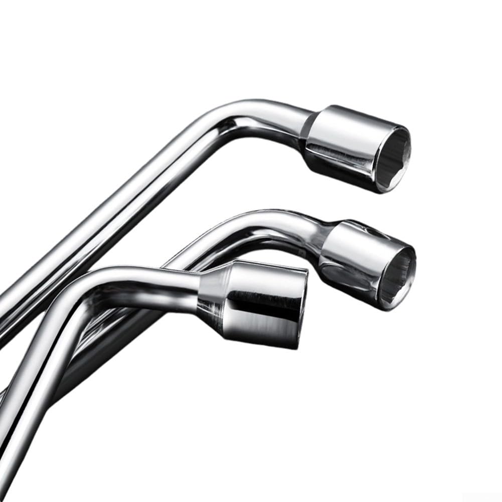 Radmutternschlüssel, ausziehbarer Reifenwechsler mit hohem Drehmoment, Griff für 22 mm, 23 mm, 24 mm Schrauben, Stahlschlüssel, 28 cm, 3 Stück