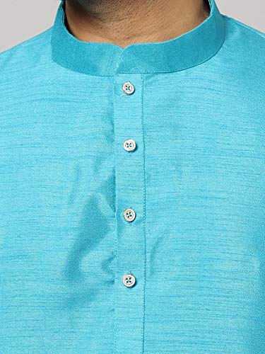 Image of Silk Blend Men's Kurta Pyjama Set /Kurta Pajama for Men