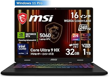 美品　MSI ゲーミングノート Corei7 GTX1660Ti SSD1Tb Amazon.co.jp: 【第10世代CPU・RTX2070搭載】MSIゲーミング