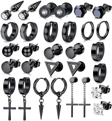Orecchini Pendenti A Piuma In Argento 925 – Cerchio 15mm, Piuma 17mm – Anallergici, Unisex
