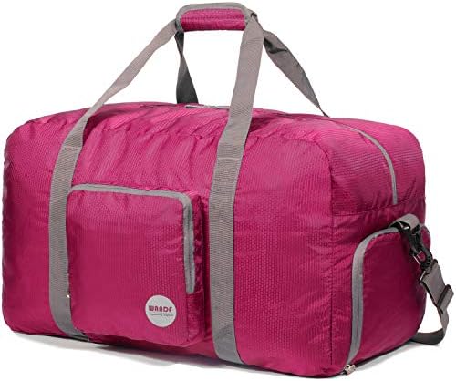 Foldable Duffle Bag 100L, Super Lightweight Travel Duffel for Luggage Sports Gym Water Resistant Nylon by WANDF