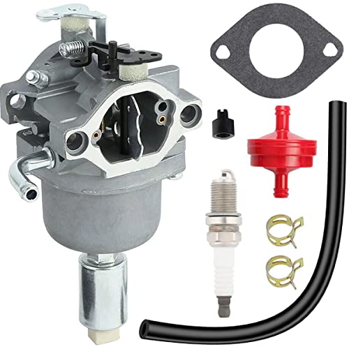 ZAMDOE Reemplazo de carburador para Briggs and Stratton 590400 796078 591731 796109 594593 697141 697190 31H777 14HP 17.5HP 18HP 21HP Motores Cortacésped Tractor con bujía