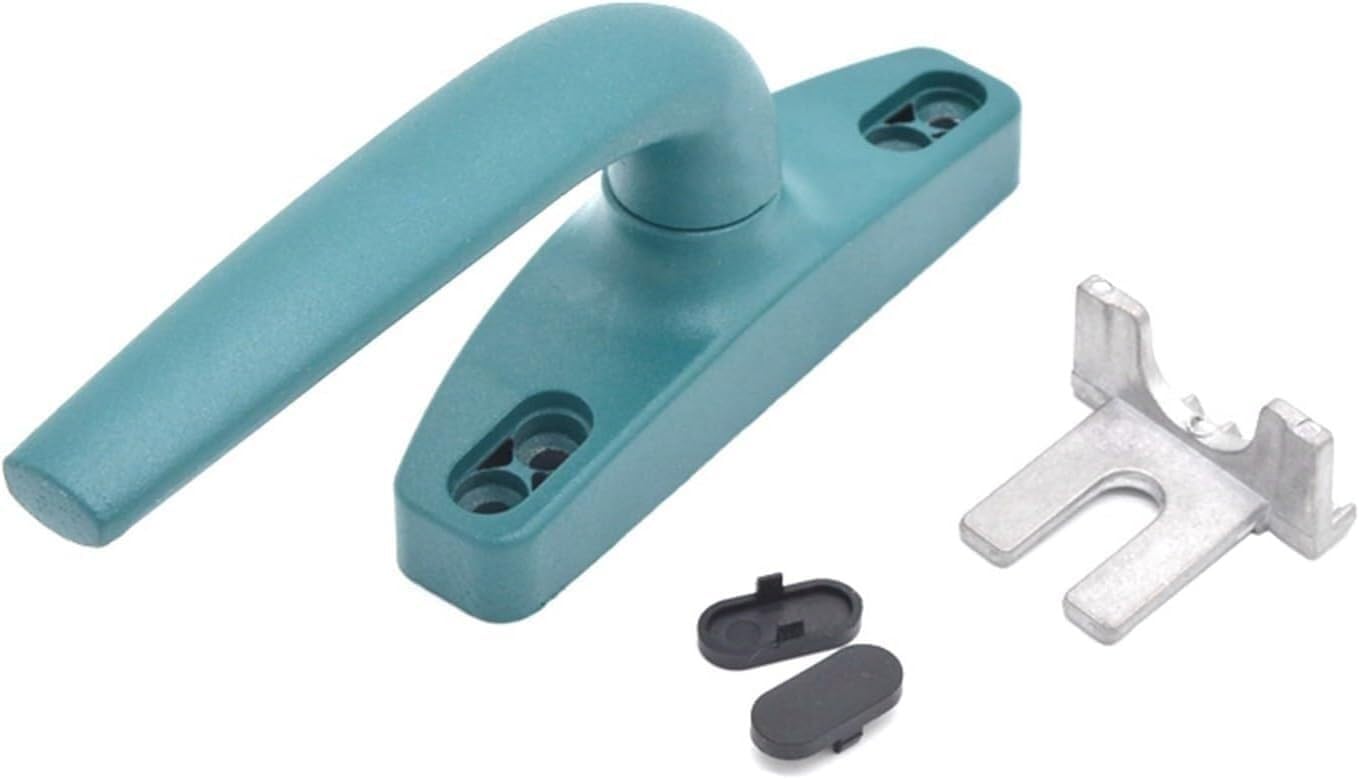 Lcuvimpex Green Lockable Window Handle， Aluminum Alloy Casement Window Handle Multicolor 25-55Mm(,55Mm)