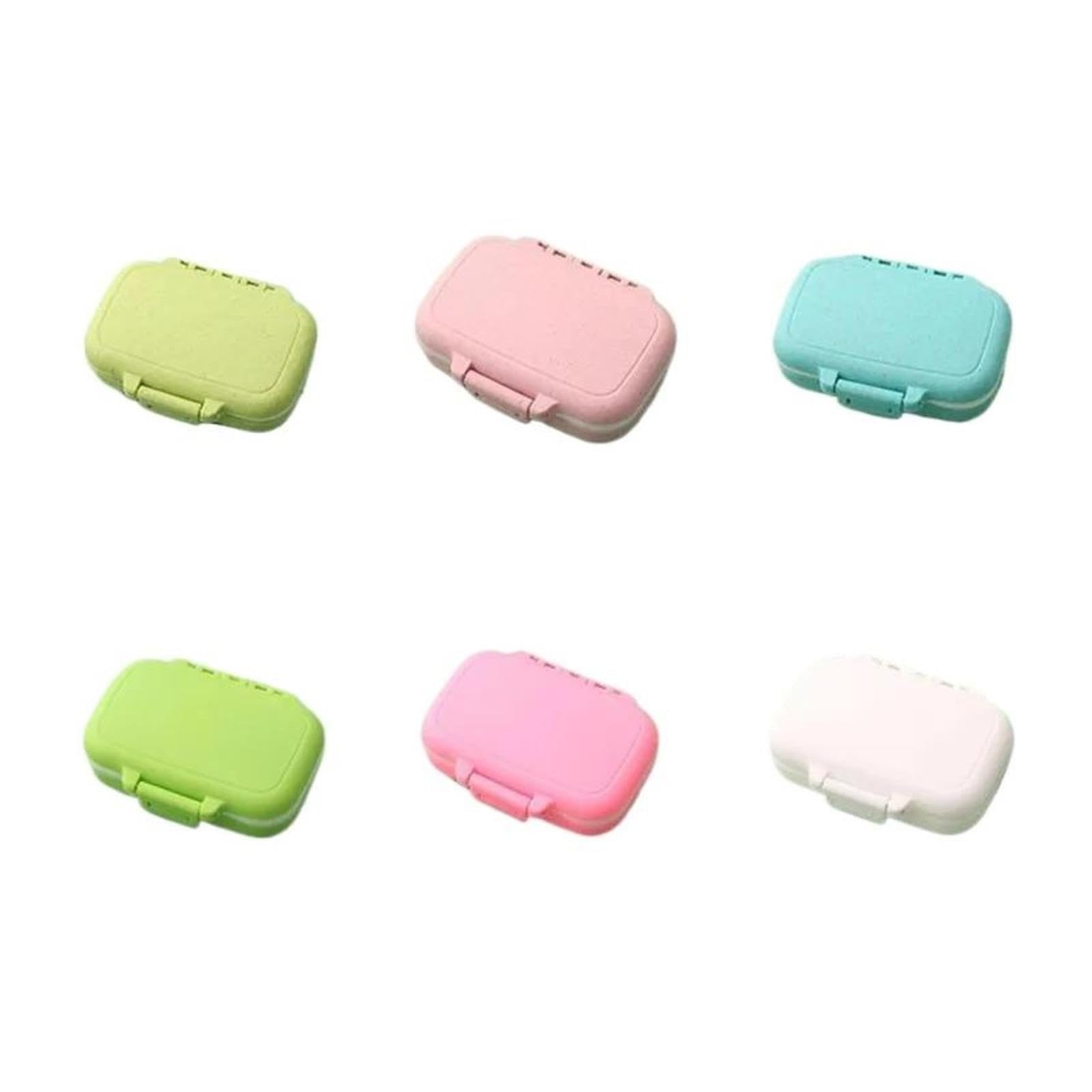 Pilulier 1 à 6 mini organisateurs de pilules portables