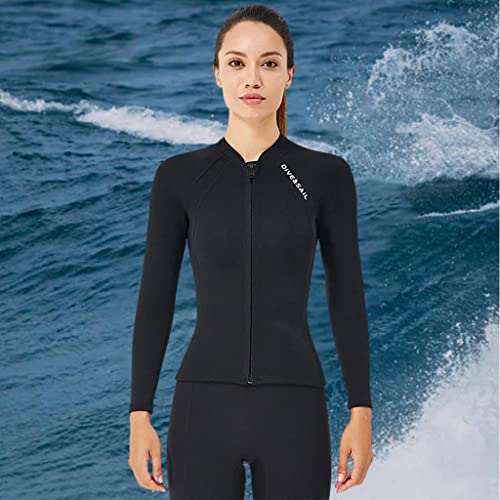 Men Womens Quick Jacket Wetsuit Swim Surf Wet Surf Snorkeling miniatura 6