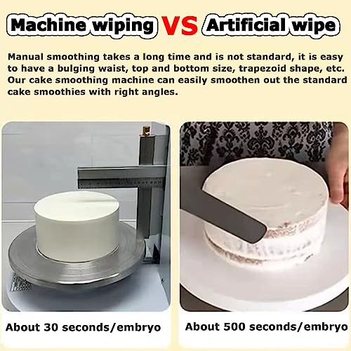 Máquina para glaseado de Pasteles, alisadora automática para glaseado de Pasteles - Herramienta portátil para Decorar y recubrir, Ideal para Pasteles de cumpleaños y repostería.