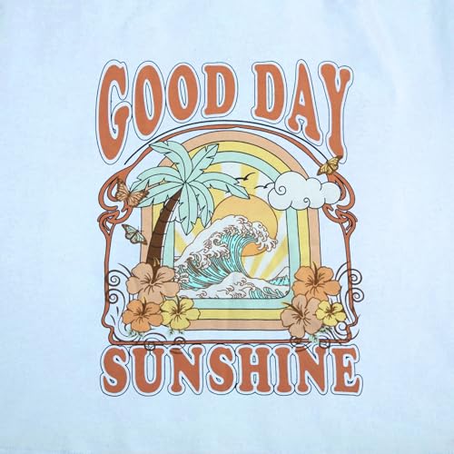 Girls Graphic Shirts Oversized Sunshine T Shirt Short Sleeve Tee Tops Cute Trendy Girls Clothes for 5-14 Years4