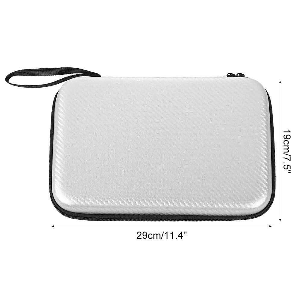 MiOYOOW Custodia per Racchette da Ping Pong, Custodie per Racchetta da Ping Pong con Tracolla Portatile, Borsa per Attrezzatura per Adatta per 2 Racchette e 6 Palline, Borsa Rigida Racchetta
