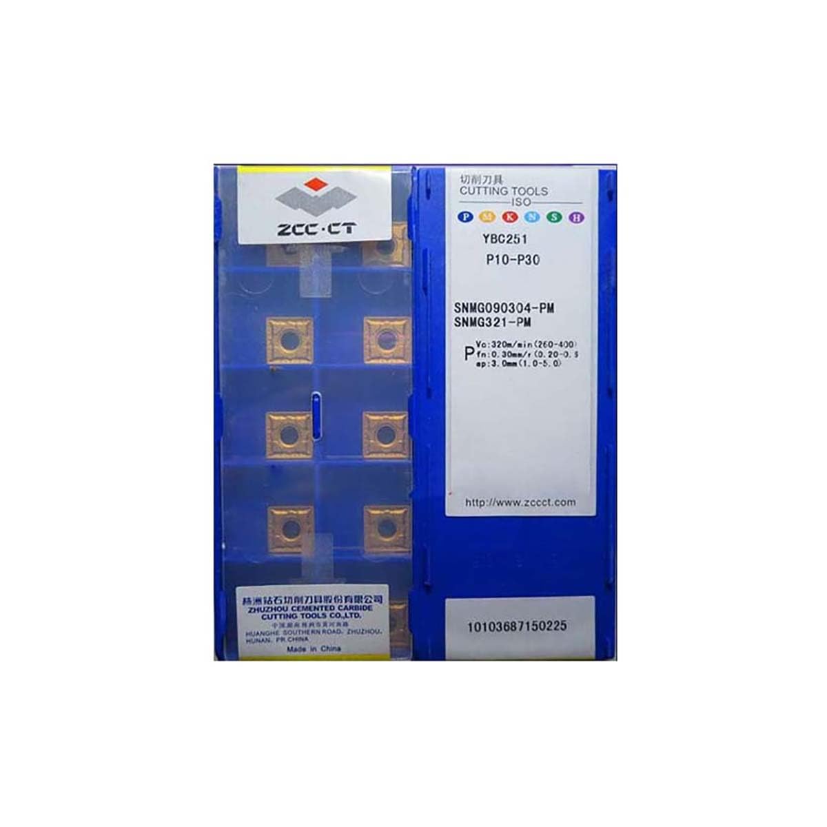 ZCC CT 100% original SNMG SNMG09 SNMG0903 SNMG090304 PM SNMG090304-PM YBC251 Inserts de tournage en carbure