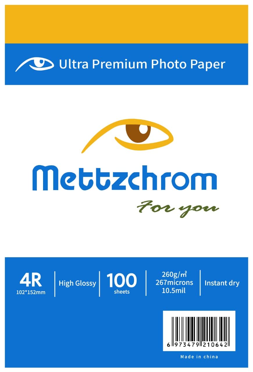 Mettzchrom 260gr 10x15cm Ultra Premium Parlak Fotoğraf Kağıdı 100 Sayfa