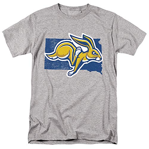 South Dakota State University Official South Dakota Unisex Adult T-Shirt Athletic Heather X-Large