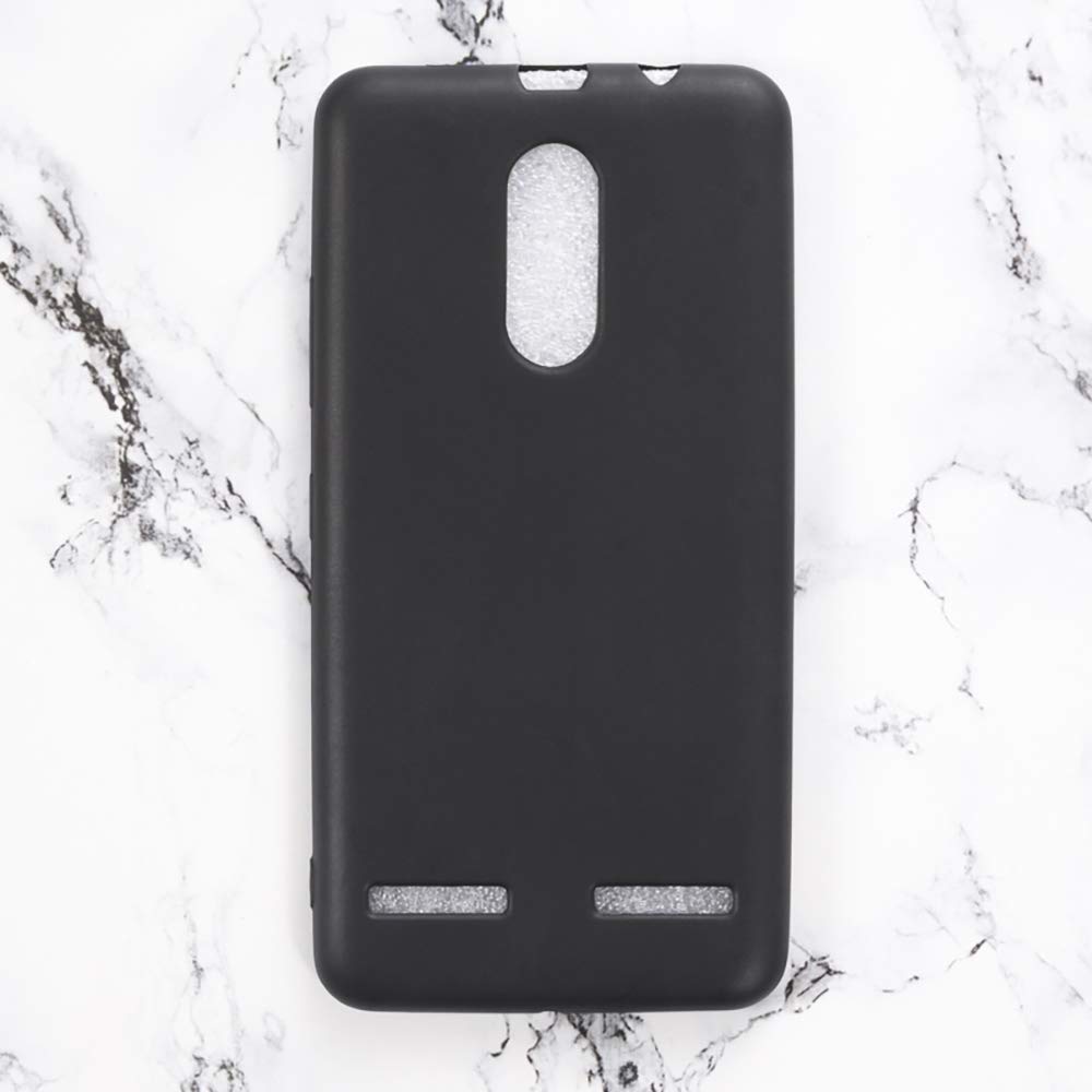 Lenovo K6 Case, Scratch Resistant Soft TPU Back Cover Shockproof Silicone Gel Rubber Bumper Anti-Fingerprints Full-Body Protective Case Cover for Lenovo K6 (Black)