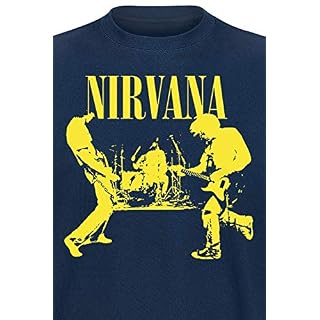 Nirvana Stage Homme T-Shirt Manches Courtes Bleu foncé Regular/Coupe Standard – Image 2
