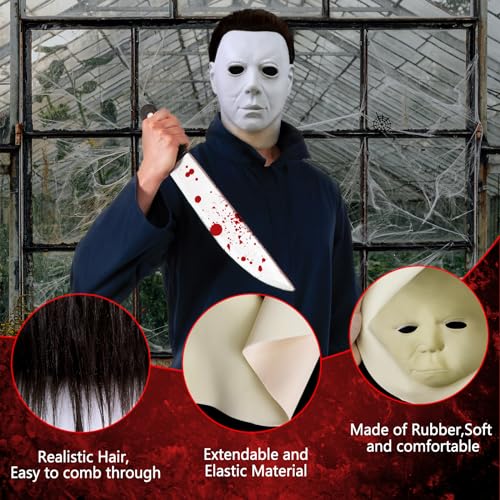 Orgoue Michael Mask, Mike Mask Original Michael Mask 1978 Scary Halloween Mask For Adult Men For Cosplay Costume thumb #3