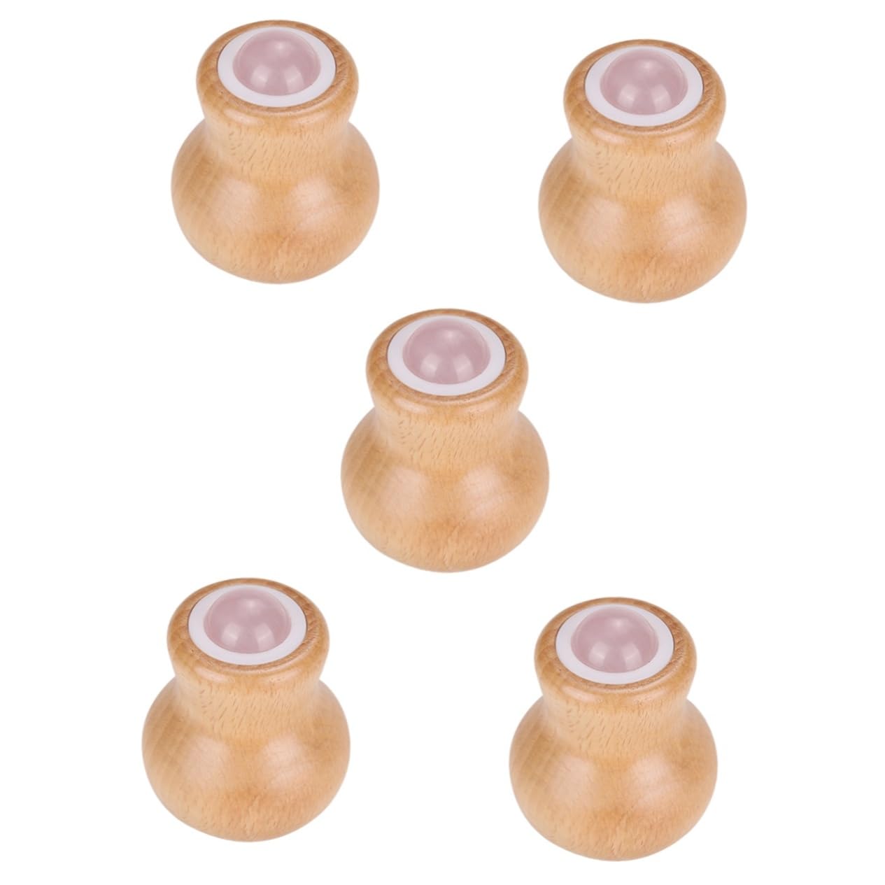 FOMIYES 5pcs Jade Face Massage Roller Handle Portable Skin Roller for Neck Face Care Multifunctional Tool for Relaxation Compact Design for Easy Storage