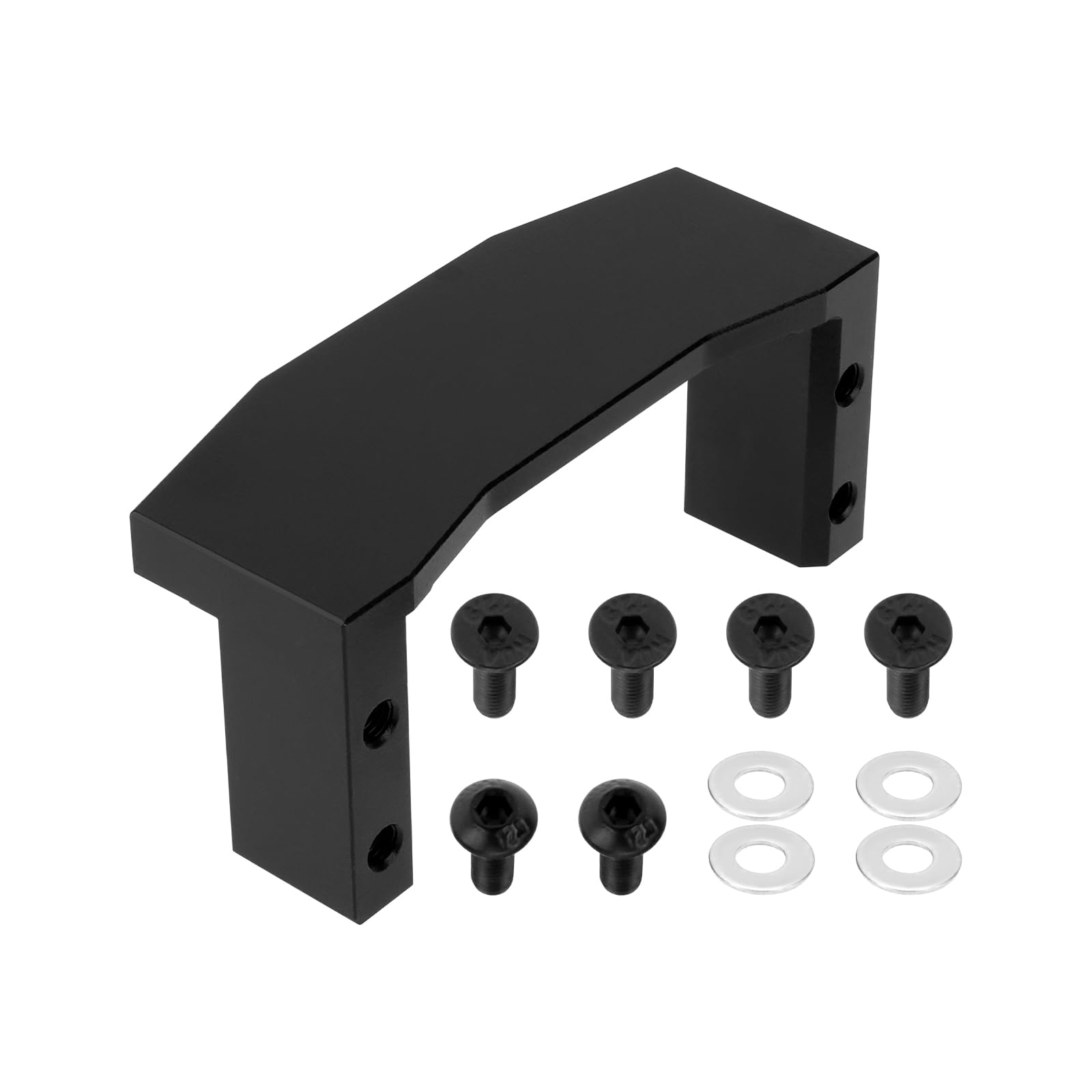 LT Easiyl 1PC Aluminum Servo Mount Compatible with T-amiya TT-02 Chassis OE 54977 RC Car Metal Servo Holder RC Car Servo Mounting Frame Black