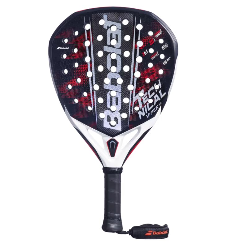 Babolat,t Technical Viper 3.0 Pala de Padel (Negro/Rojo)