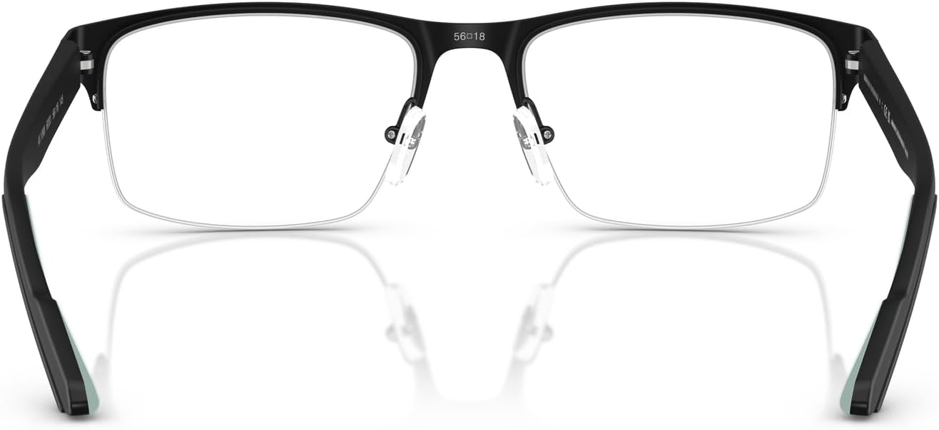 Armani Exchange mens Ax1068 Rectangular Prescription Eyewear Frames