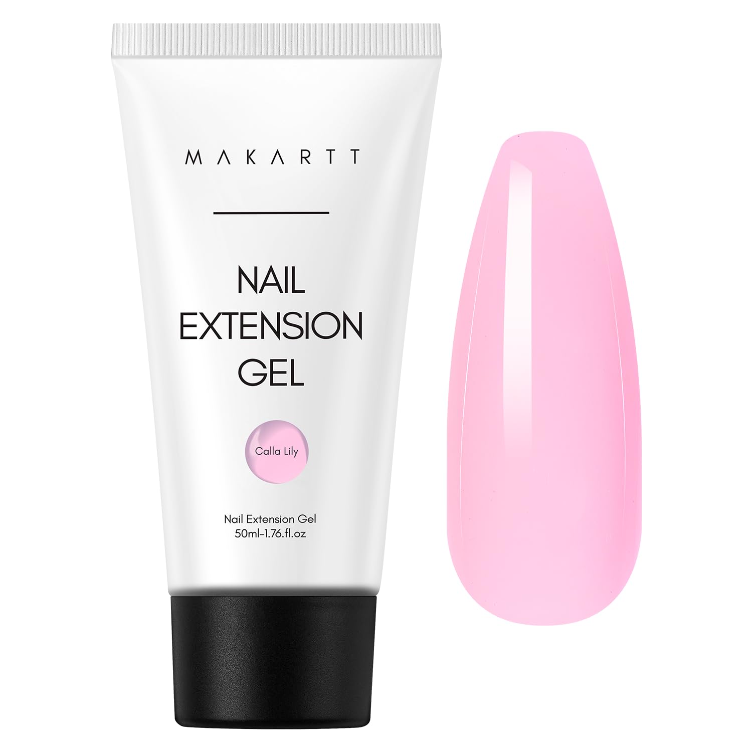Makartt Poly Nail Gel 50ml - Extension Gel Farben Nägel UV Aufbaugel und Nagelverlängerung Gel für Starter Nageldesign DIY Maniküre Geschenk, Calla Lily