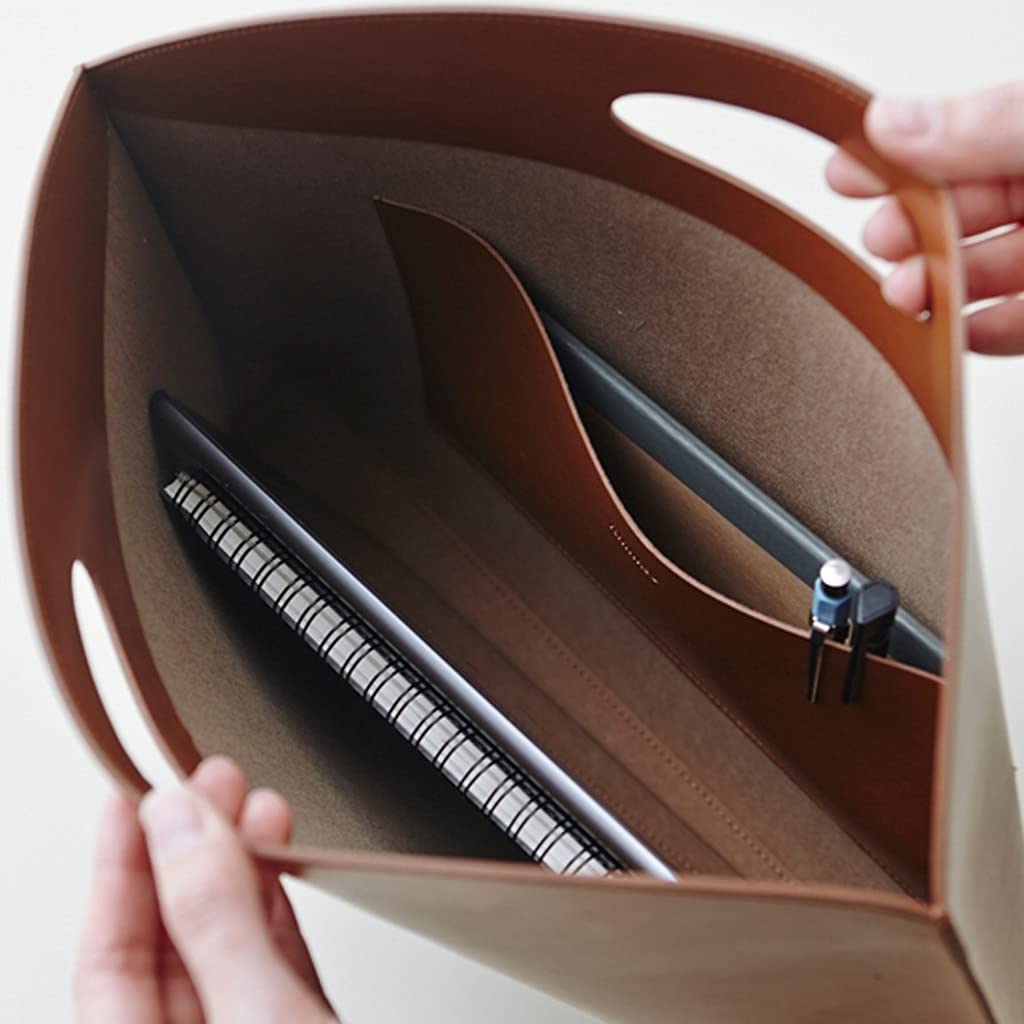 kieszeń na dokumenty Torba do dokumentów Pakiet Solid Color może pomieścić Passport A4 Magazyny i bardziej miękkie folder do składania Pu Folder do pliku materiału Przenośna torba na dokumenty