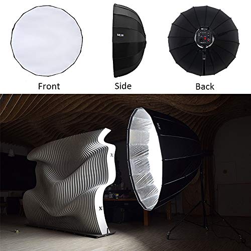 Selens 85cm 16 Rods Parabol Softbox Quick Collapsible Beauty Dish Diffusor mit Bowens Mount für Blitz Speedlite… – Bild 4