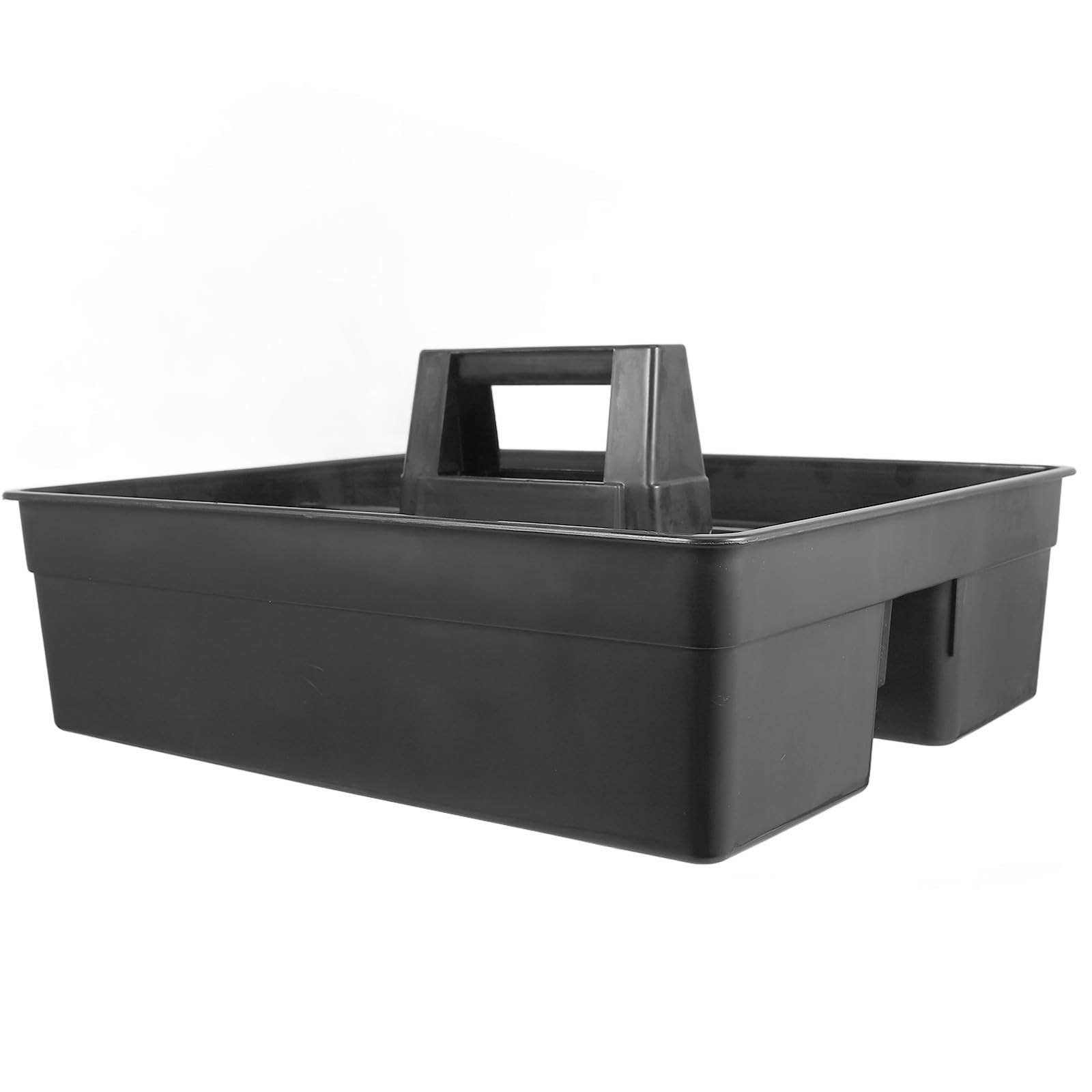Panier de nettoyage plastique noir robuste bac de rangement et organisation pour produit ménager