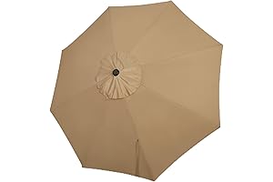 Blissun 9ft Patio Umbrella Replacement Canopy - Upgrade Your Outdoor Oasis
