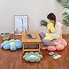 Flower Pillow, Flower Shaped Throw Pillow Floor Pillow Soft Seating Cushion Room Decor Plush Pillow for Bedroom, Sofa, Bed, Reading (15 inch, Green) #5