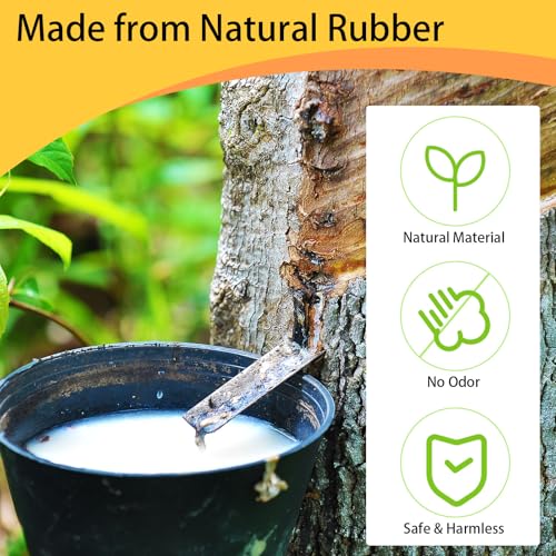 Gummibänder, 100 Stücke Gummiringe Breit 60x6mm Haushaltsgummi, Langlebig und Reißfest Gummis Wiederverwendbar büro haushaltsgummi, Dunkelgelb