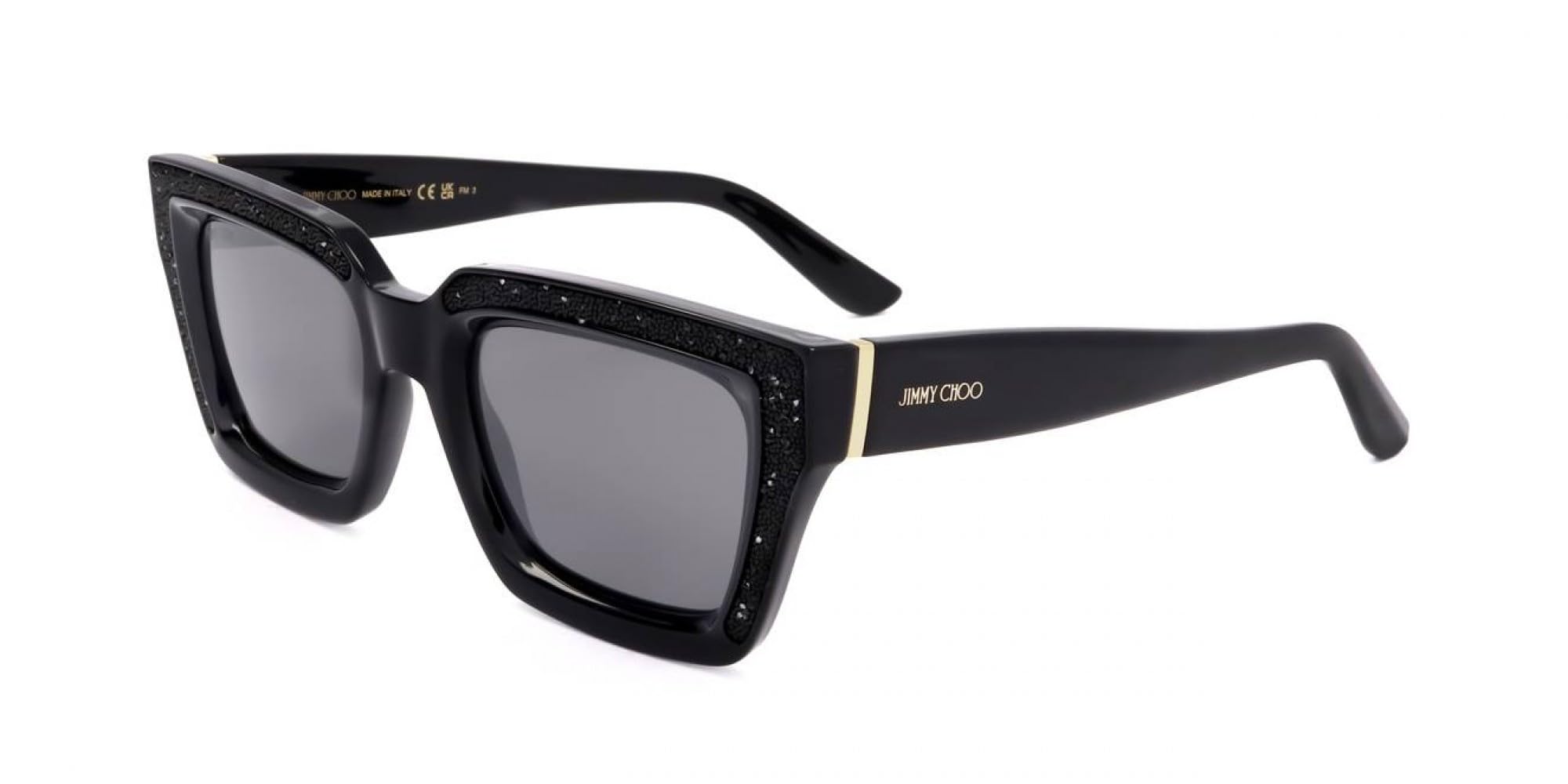 Jimmy Choo Women's Nero Megs-S 807-T4 Acetate Occhiali Sole