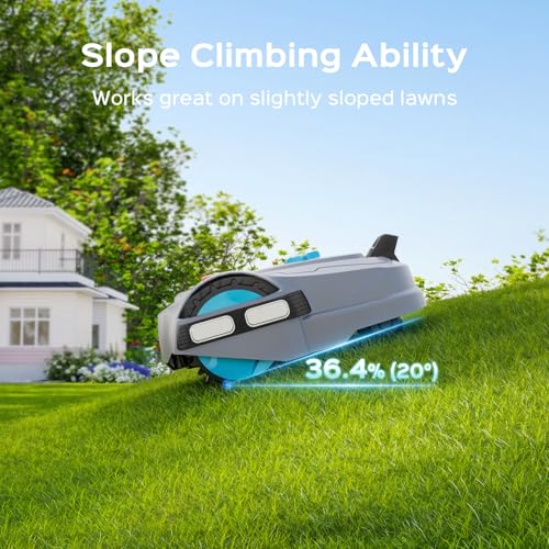 YARDCARE M800Plus Cordless Robot Lawn Mower with GPS + Visual Navigation, Bow-Shaped Path Mowing, APP Control, 4.0Ah Automatic Robotic Lawnmower for 1/5 Acre, Obstacle Avoidance, Height Adjustment - Image 8