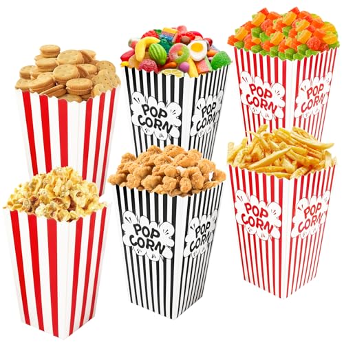 30 Popcorn Tüten Set, 11x5cm Popcornverpackungen, Rot Weiß Gestreift Gestreifte Popcorntüten Popcorntüten Popcornbeutel Snacktüten Für Snacks Chips Popcorn Kekse Party Hochzeit