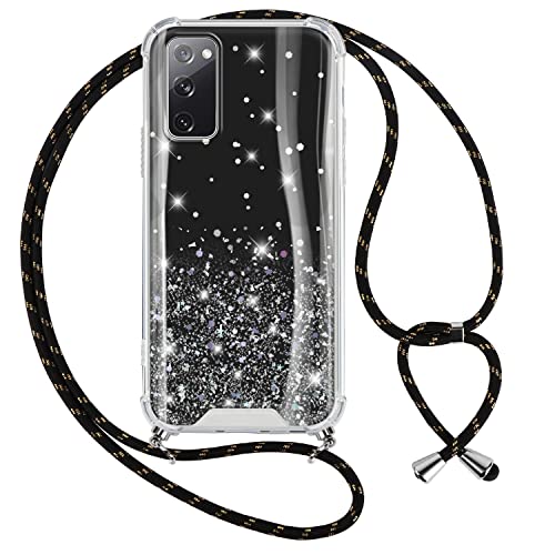 Vauki Handykette kompatibel mit Samsung S20 FE 5G/S20 Lite 6,5" Hülle Glitzer Cover