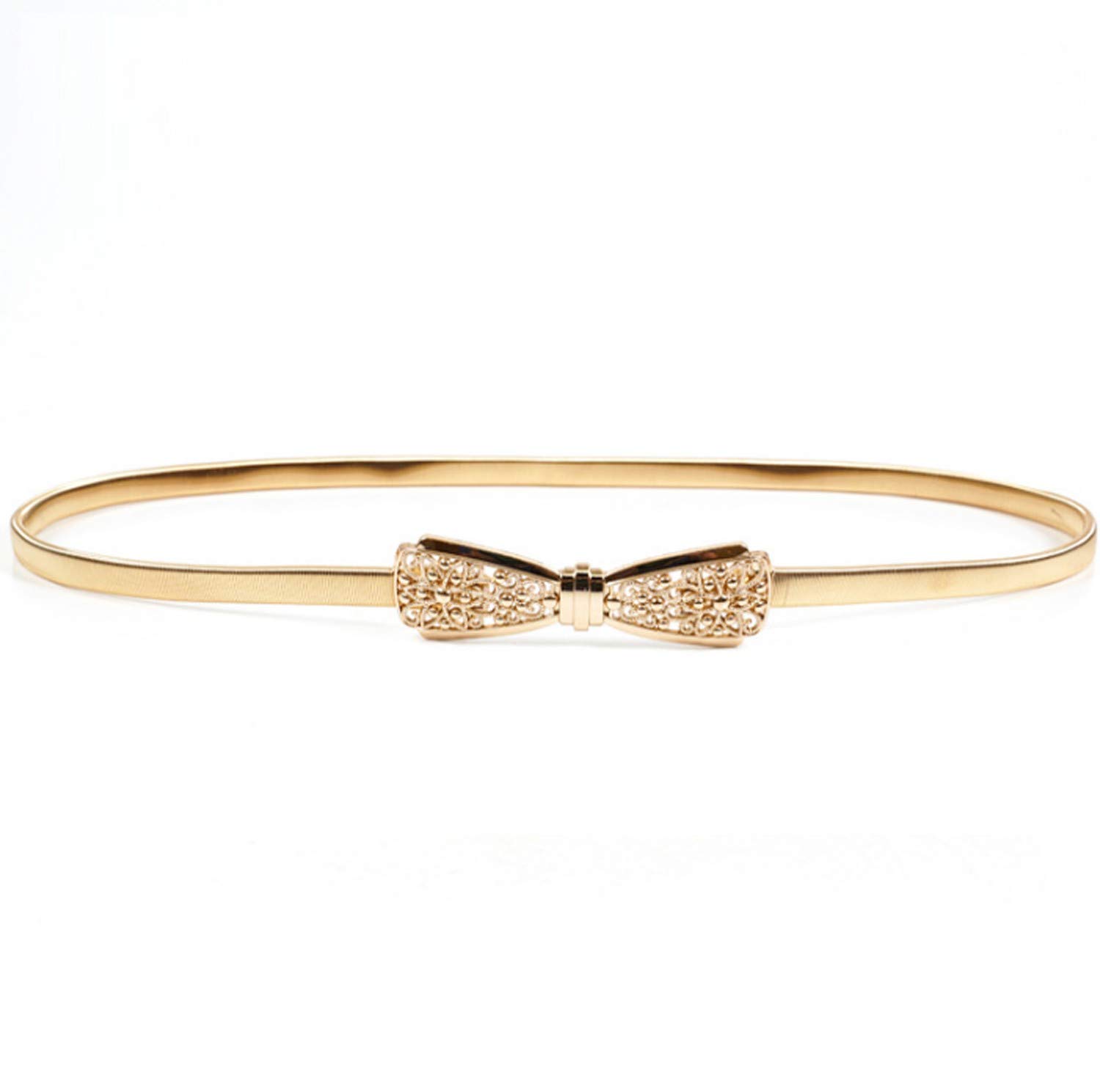 romp fashion Golden Cute Bowknot Stylish Stretchable Waist Belt for Girls and Women-picture-20