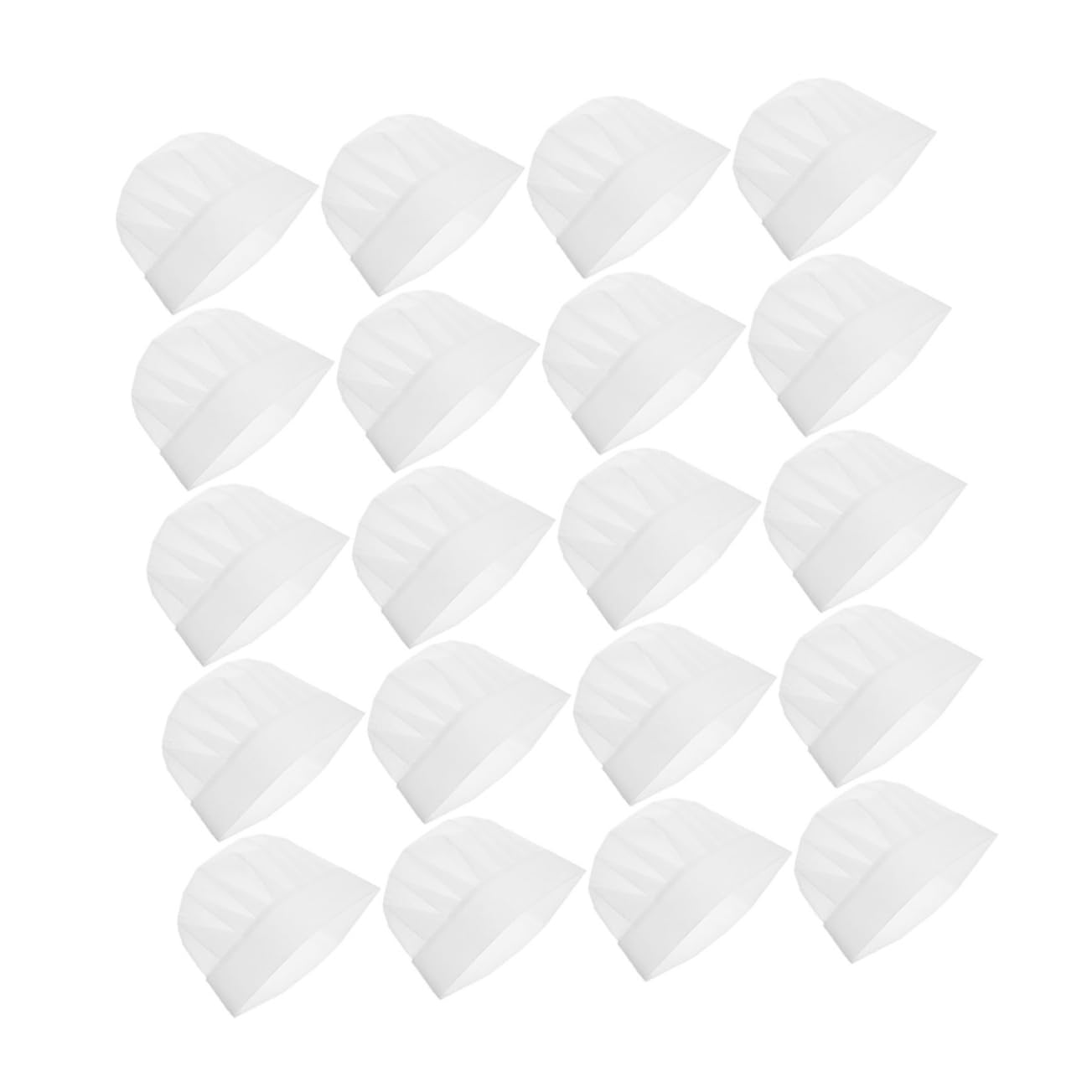 Holibanna 25pcs Chef Hats Disposable White Chef Hats for Baking Cooking Classes Birthday Parties Soft Non Woven for Easy Use and Multi Occasion Fun