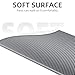 ESTHELLO Cat Litter Mat, Cat Litter Trapping Mat, Honeycomb Double Layer Design, Easy to Clean,Washable (24’’ x 15’’ Gray