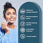 Overnight + Whitening Retainer Cleaner | FSA HSA Approved | Remove Stains, Discoloration, and Plaque | 4 Month Supply | Denture Cleanser with Whitening Boost by M3 Naturals - Image 5