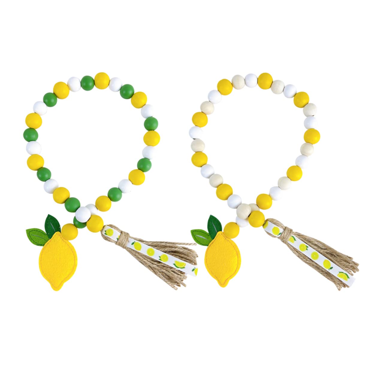 TEHAUX 6stücke Beaded Garland Mit Quasten Holzperlen Girlande Für Frühlings Und Sommerdekoration Für Hochzeiten Partys Und Heimdekoration Langlebig Und Wiederverwendbar