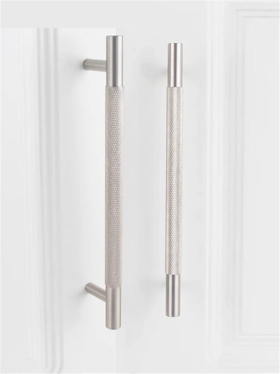 真鍮エンボス加工 500mm ロングハンドル引き出し Tハンドルキャビネット ニッケル 1個(8838-T)