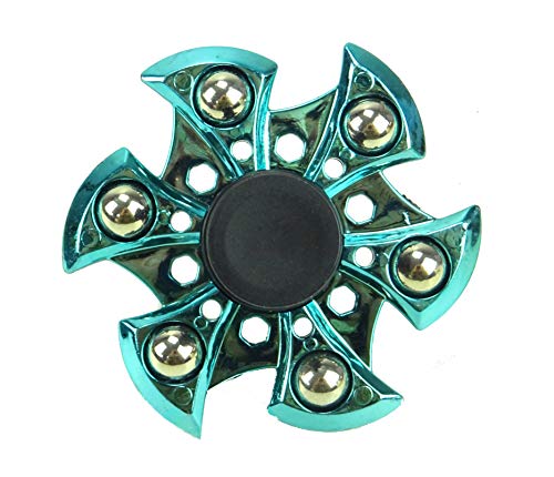 Toyland Spinarooz Hand Spinner Neuheit Spielzeug - Fidget Spinner - 3 in 1 - Jump, Bounce, Spin (BLAU) Cover