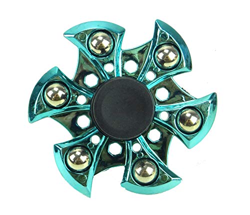 Toyland Spinarooz Hand Spinner Novelty Toy - Fidget Spinner - 3 en 1 - Salto, Rebote, Giro (Azul)