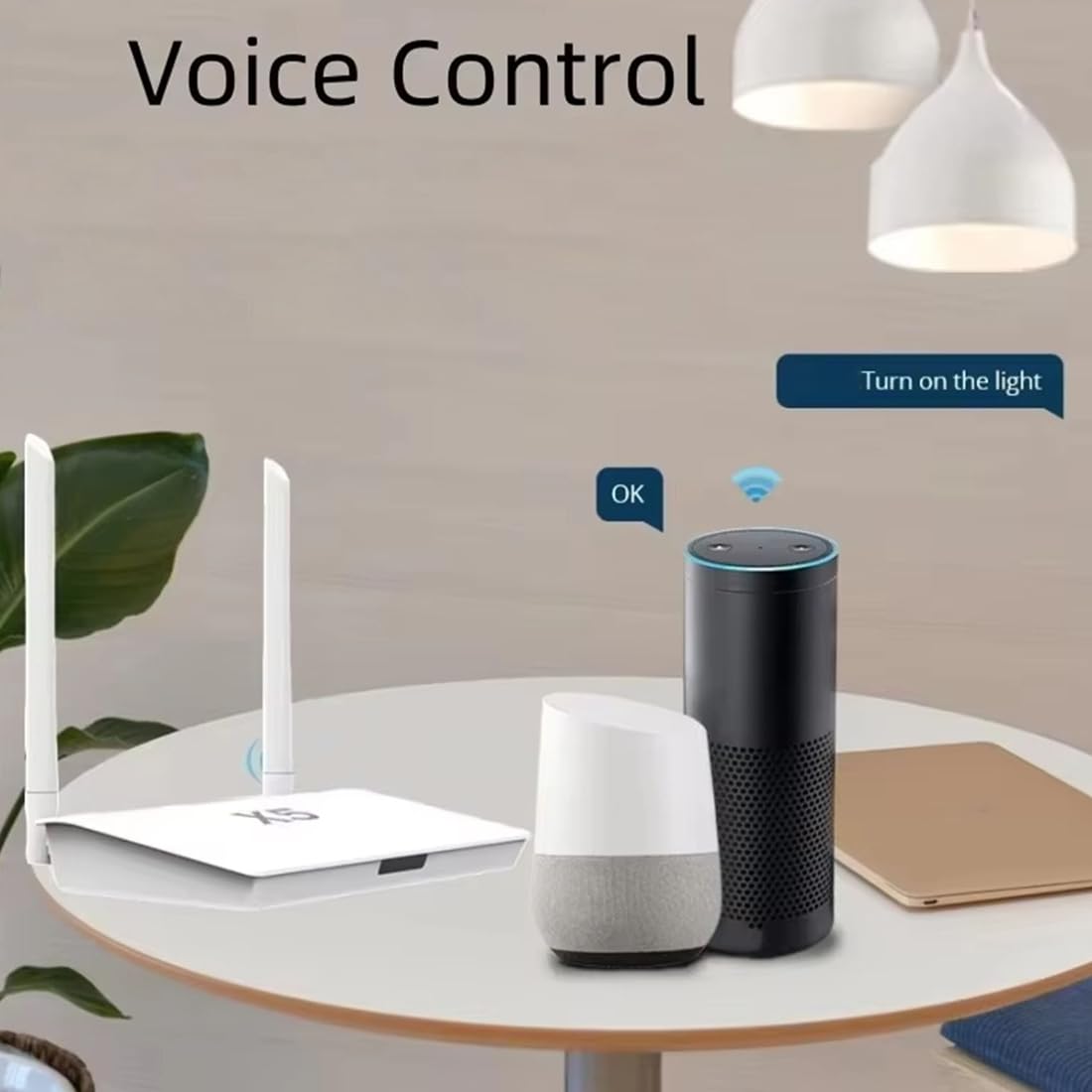 Tuya Zigbee 3.0/Bluetooth 5.0 2 en 1 Gateway Hub X5 Enhanced con acceso a más de 400 enchufes de la UE