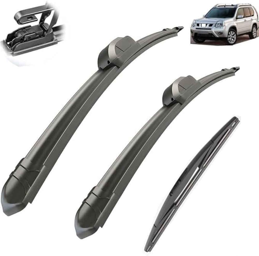 Nysldsco Normal Premium Exact Fit Windscreen Wiper Blades For Nissan X-Trail T31 2007-2013 Durable Natural Rubber Easy Fit For A Quiet And Streak Free Wipe